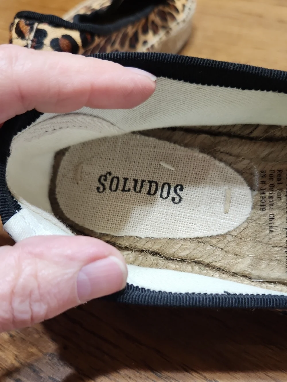 Soludos Espadrilles Calf Hair Cheetah/leopard Print Size 9